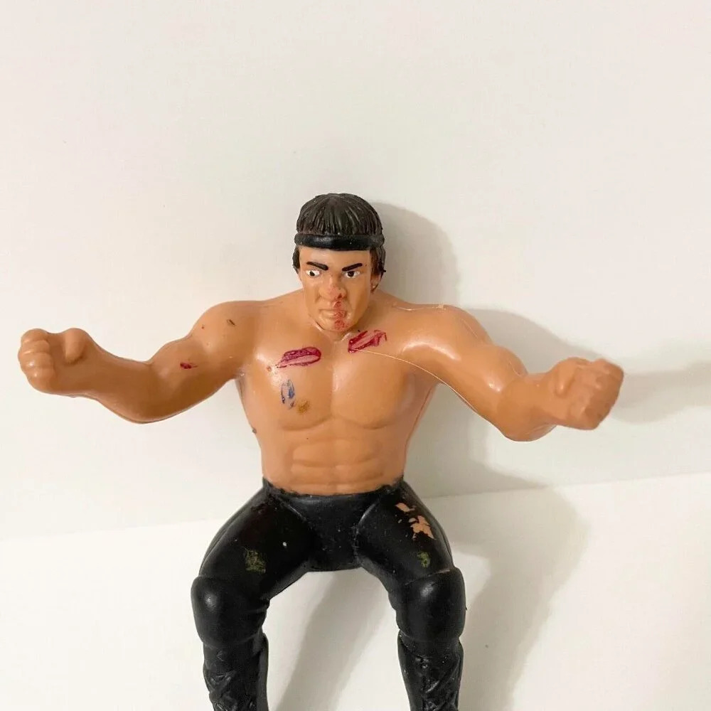 Vtg 1986 WWF LJN Wrestling Superstars Ricky The Dragon Steamboat Thumb Wrestler - Picture 13 of 14